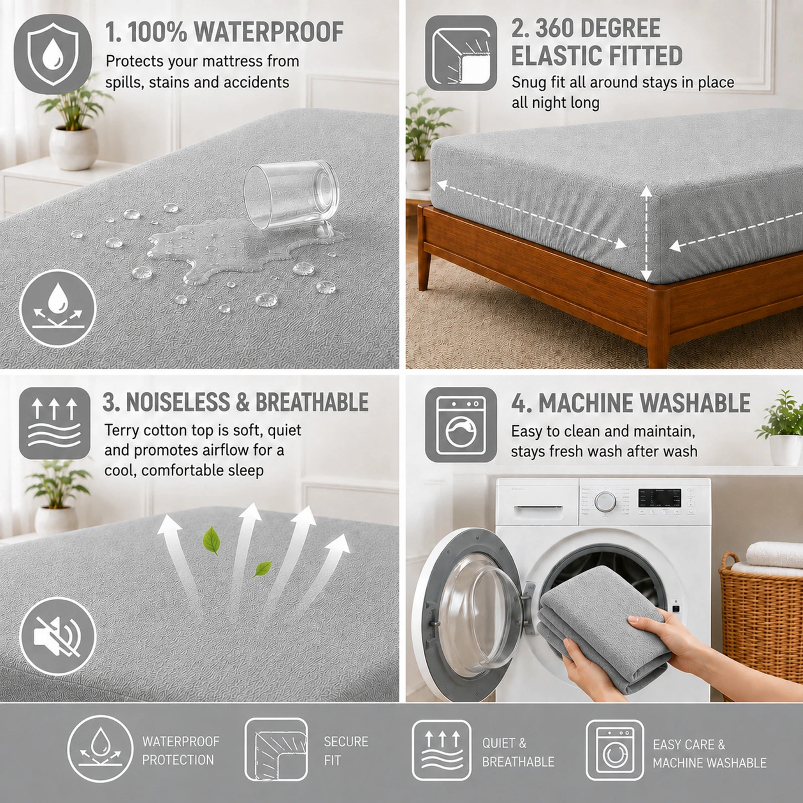 Premium Waterproof Mattress Protector - Image 6